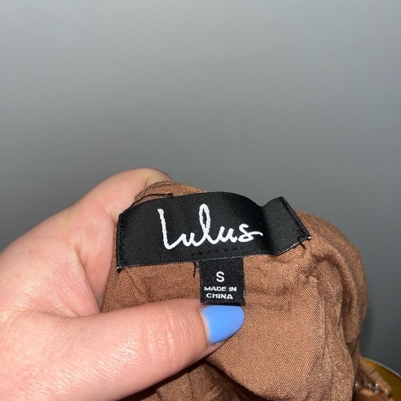 LULUS Professionally Cute Plaid High Low Ruffled Midi Skirt Size Small - Picture 10 of 11